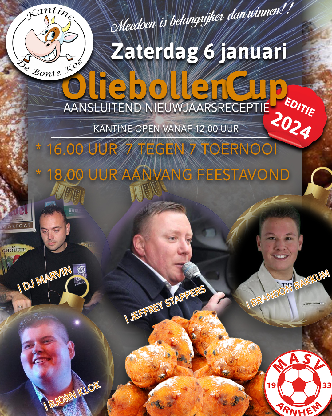 Oliebollencup/ Nieuwjaarsreceptie 2024